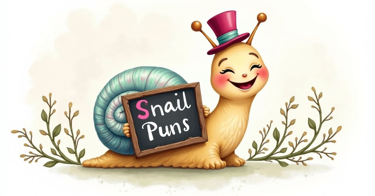 100 Snail Puns (Cute, Funny, One Liners, Etc)