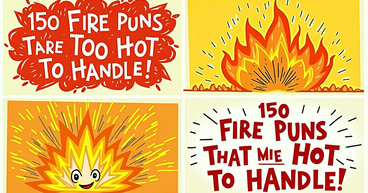 150 Fire Puns That Are Too Hot to Handle!