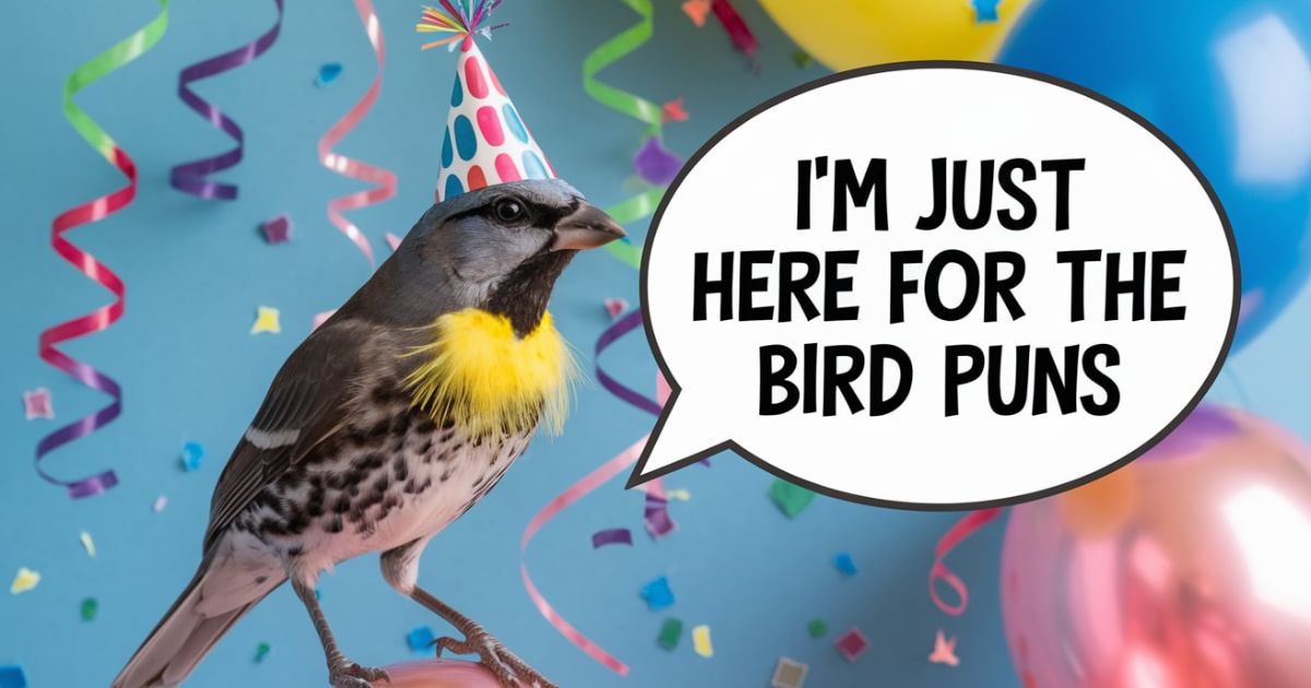 give me smily and funny pic about Bird Puns